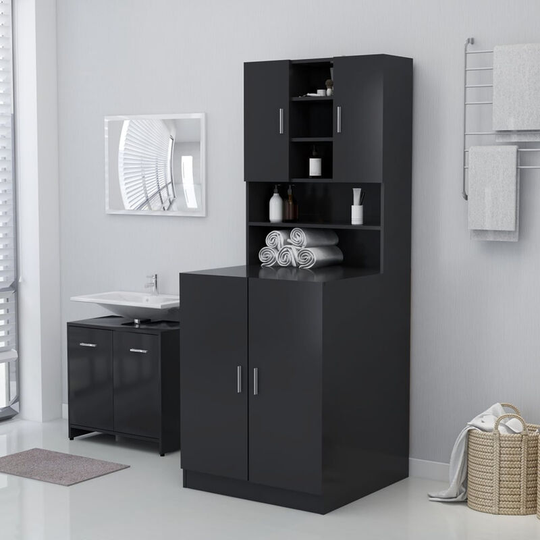 Asupermall - Washing Machine Cabinet Grey 71x71.5x91.5 cm