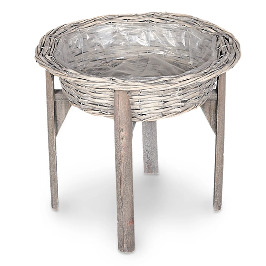 Parfondeval Rattan and Wood Planter Box