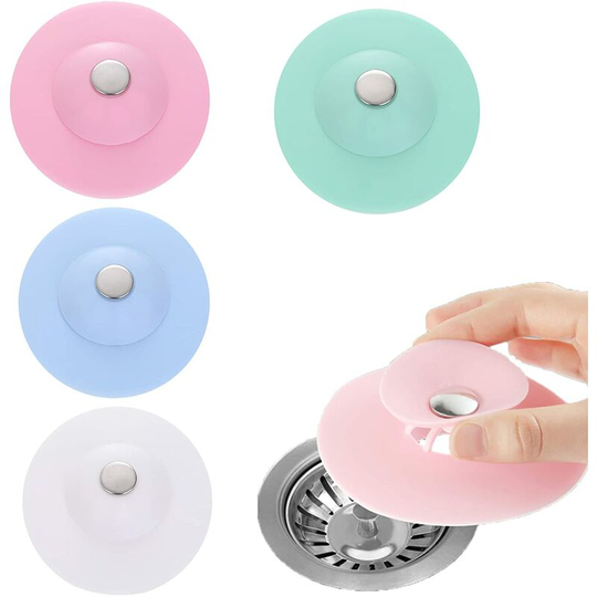 Perlerare - Universal Silicone Sink Stopper, Drain Stopper Universal Silicone Sink Stopper for Sink (5 Pieces)