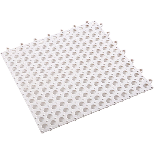 Asupermall - Bathroom Anti-Skidding Mat diy Size Wet Area Matting Shower Room Floor Cushion with Drain Holes,model:White - model:White