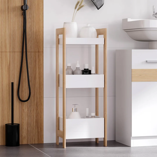 Kyndra 27.5Cm W x 74Cm H x 20.8Cm D Free-Standing Bathroom Cabinet
