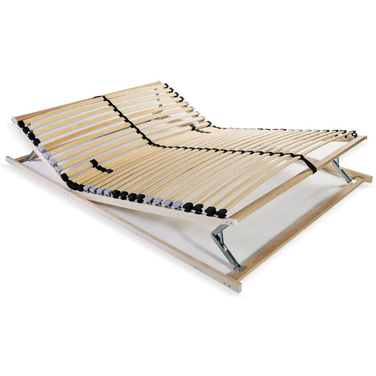 Glaucodot Slatted Bed Base by Symple Stuff Brown