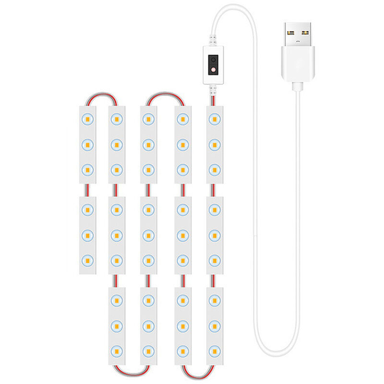 14PCS led Makeup Mirror Lights Smart Sensor Control Vanity Mirror Lights Bathroom Mirror Light with 1.5m usb Cable led Dimmable Strip Lights