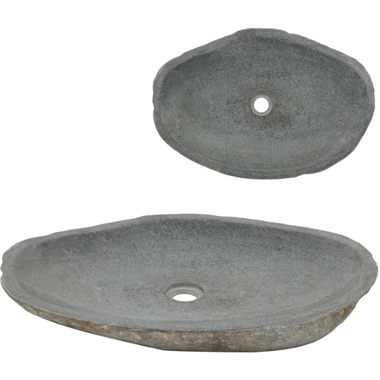 Wash Basin River Stone Oval 60-70 cm VD04809 - Hommoo