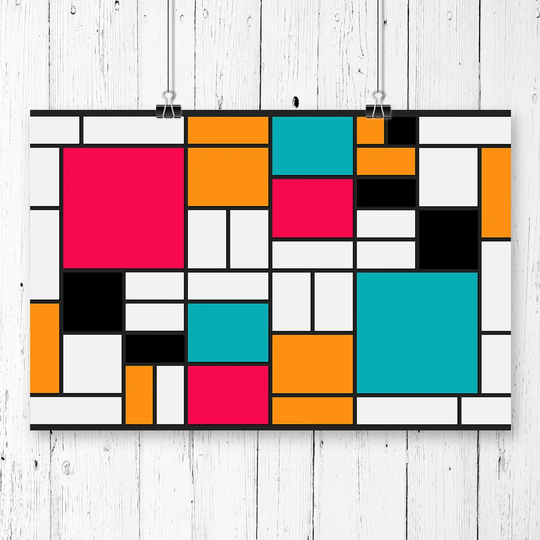 'Style Of Alternate -2' by Piet Mondrian Graphic art