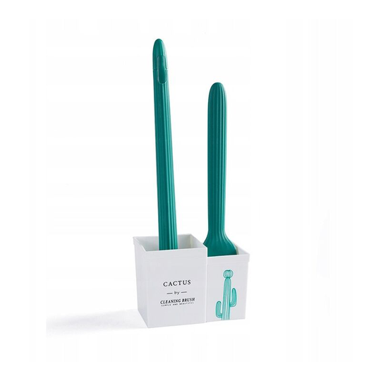 Toilet Brush Bathroom Accessories Suspended Green Cactus Toilet Brush