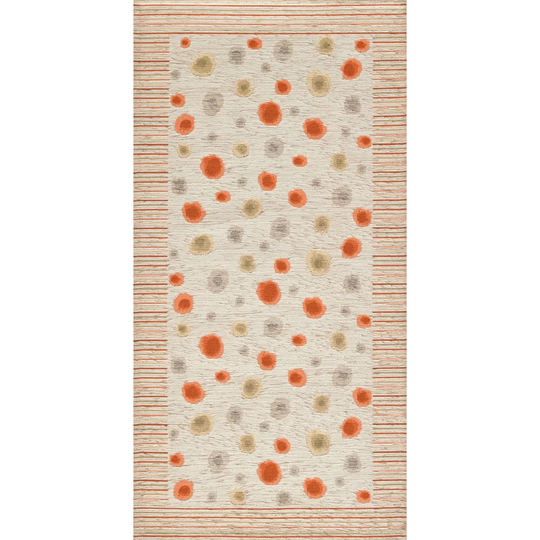 Hodapp Hooked Beige/Orange Rug