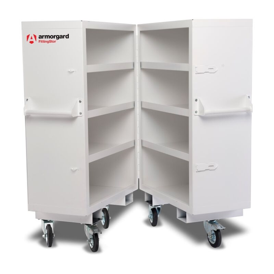 Armorgard - FittingStor Mobile Pipe Fittings Secure Storage Folding Cabinet 960x985x1375mm
