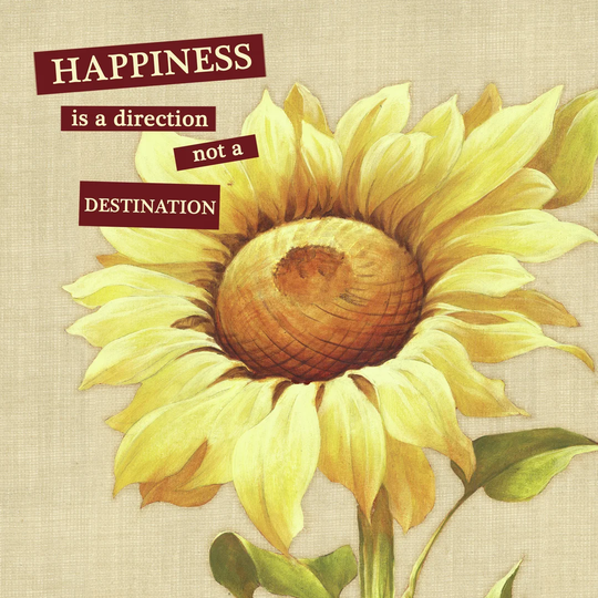 Happiness Sunflower - Wrapped Canvas Painting Print