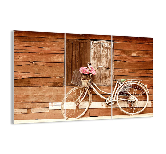 'Be Right Back' - 3 Piece Unframed Photograph Print Set on Glass