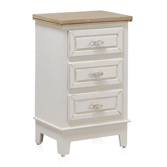 Monterey 3 Drawer Bedside Table