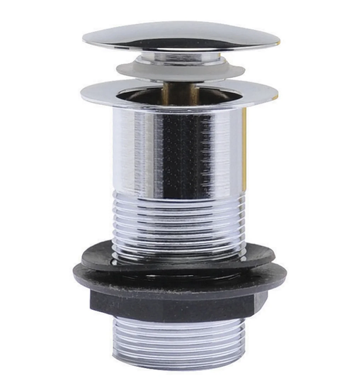Sprung 61mm Unslotted Push Button Basin Waste