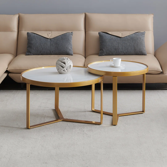 Saxman 2 Piece Frame Coffee Table Set