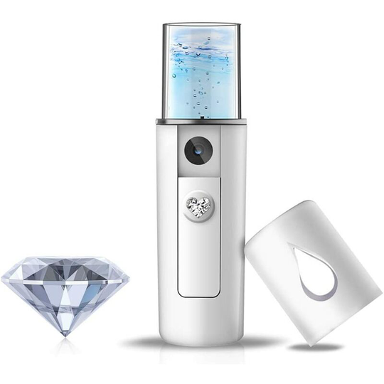 Ilovemilan - Nano Facial Sprayer, Mini Portable Spray Bottle for Beauty Face Cleansing Pore Water spa Moisturizer - White