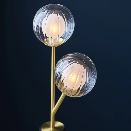 Damit 51Cm Satin Brass Table Lamp