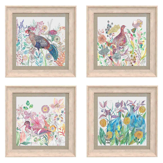 Game Birds by August Grove - 4 Piece Picture Frame Art Prints Set