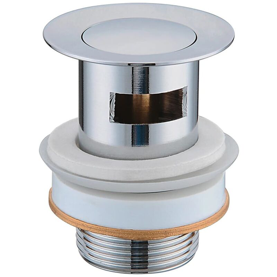 Waste Cap with Overflow Clic-Clac Brass SCHÜTTE