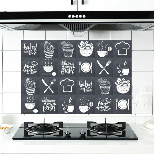 Mosaic Tile Sticker, 24 Pieces Self-adhesive Mosaic Wall Tile Decal diy Tile Tile Sticker for Home Bathroom Kitchen (15X15CM)