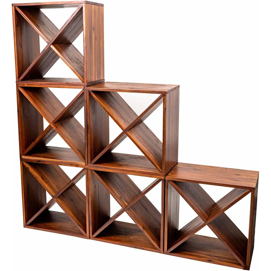 Elegant Table Top Wine Shelf 20" | The Perfect Wooden Wine Rack & Display For Table Countertop, Or Wine Cellar