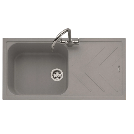 Veis 100cm x 50cm Single Bowl Inset Kitchen Sink