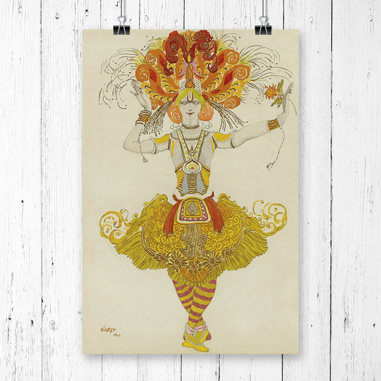 'Costume Design No.3' by Leon Bakst Graphic Art