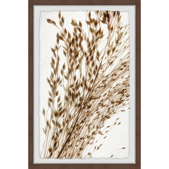 'Dried Leaves' Framed Painting Print