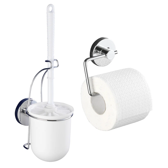 Vacuum-Loc Toilet Roll and Brush Holder