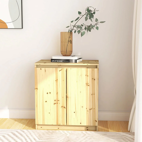 Side Cabinet 60X36x65 Cm Solid Firwood