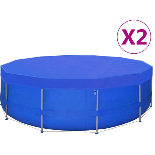Pool Covers 2 pcs pe Round 540 cm 90 g/m2