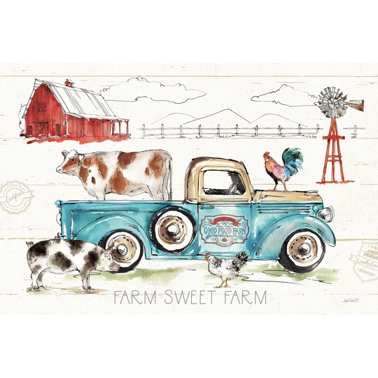Down on the Farm I by Anne Tavoletti - Wrapped Canvas Graphic Art Print