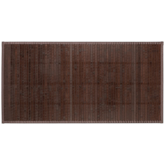 Relaxdays - Bamboo Mat, 61 x 122 cm, Non-Slip, Moisture-Resistant, Bathtub Rug, Bathroom, Hallway & Kitchen, Dark Brown