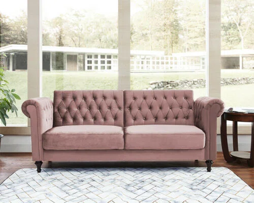 Dussault 3 Seater Chesterfield Sofa bed