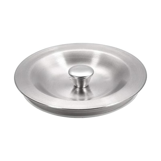 Kitchen Sink Drain Plug Rubber Gasket 90mm Stainless Steel Sealing Lid for Kitchen Sink