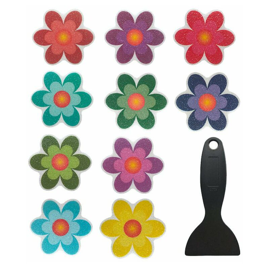 Perlerare - 20 Pack Non-Slip Bathtub Stickers with Premium Quality Scraper