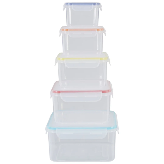 5Pc Square Food Containers