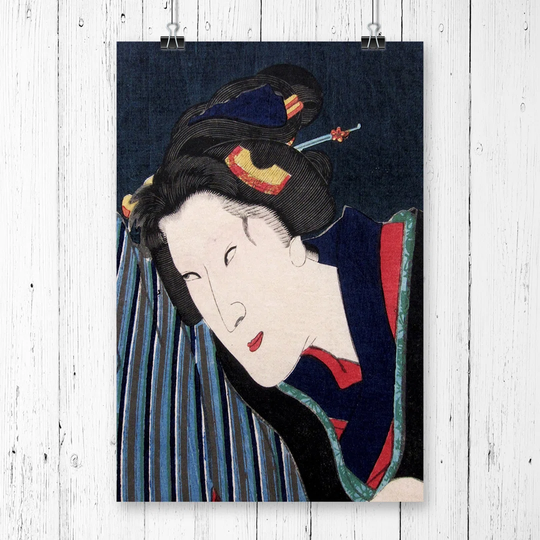 'Japanese Oriental Kikugoro' by Utagawa Graphic Art