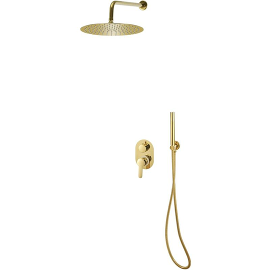 Shower System Stainless Steel 201 Gold Vidaxl gold