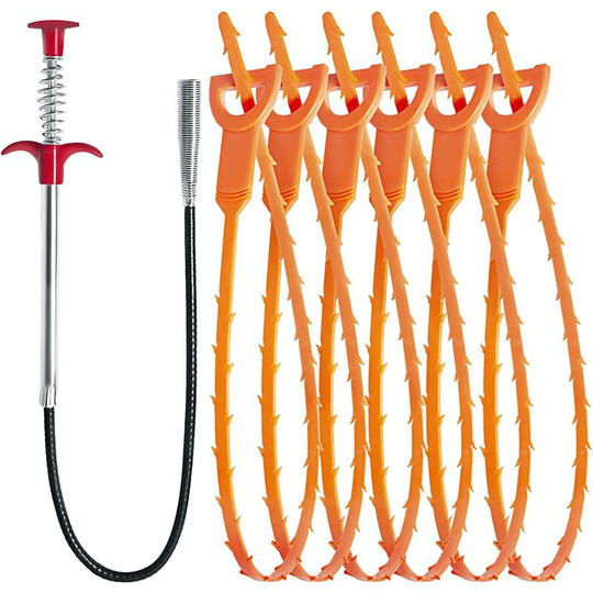 Set of 6 24' Drain Cleaning Sticks