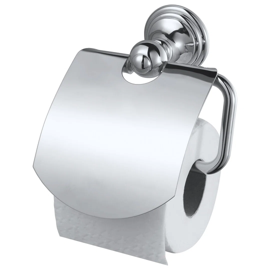 Allure Wall Mounted Toilet Roll Holder with Lid