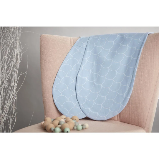 White Semi-Circles Cushion Cover