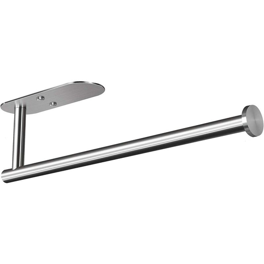 Adhesive Paper Towel Holder Under Cabinet Wall Mount Kitchen Paper Towel Holder Paper Towel Roll Holder Sticks to Wall 304 Stainless Steel