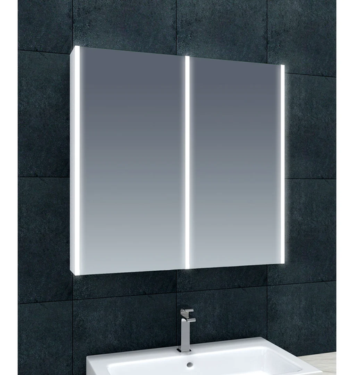 Chou 80cm x 70cm Surface Mounted Mirror Cabinet with LED Lightning
