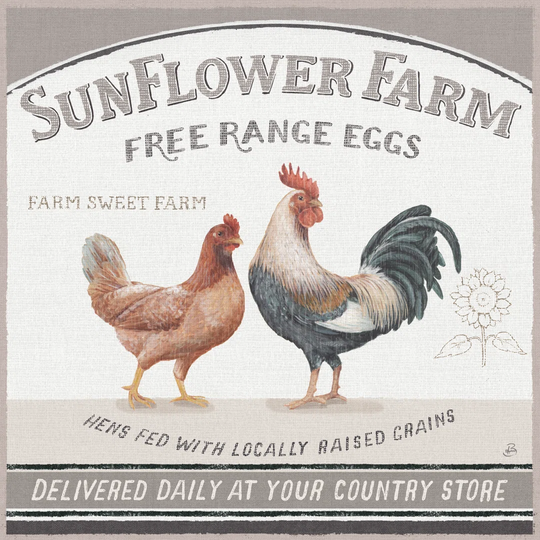 Vintage Farm V by Daphne Brissonnet - Wrapped Canvas Typography Print