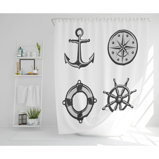 Madeleine Polyester Shower Curtain Set