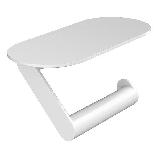 hansgrohe WallStoris Toilet Paper Holder with Shelf - Matt White