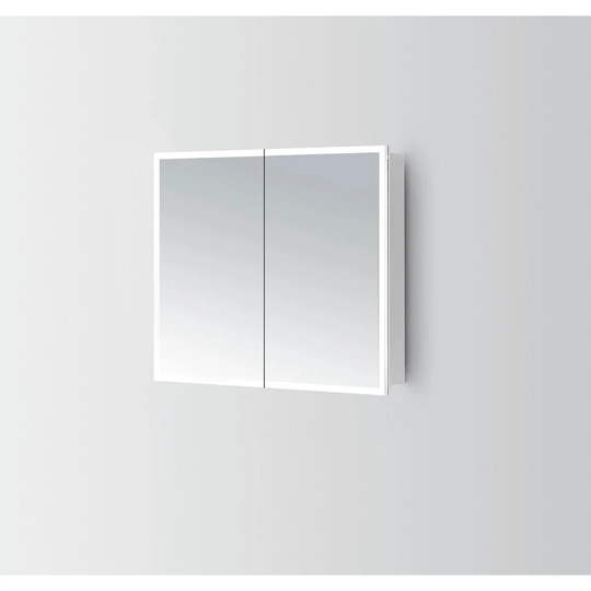 Yinn 80 x 70cm Surface Mounted Mirror Cabinet with LED Lightning
