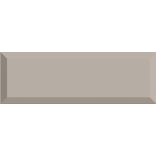 Rak Subway Metro Light Grey Glossy Ceramic Tiles Bevel Bathroom Kitchen 100x300 - Grey