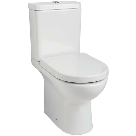 Tay rimless coupled toilet and soft close seat - White - Orchard