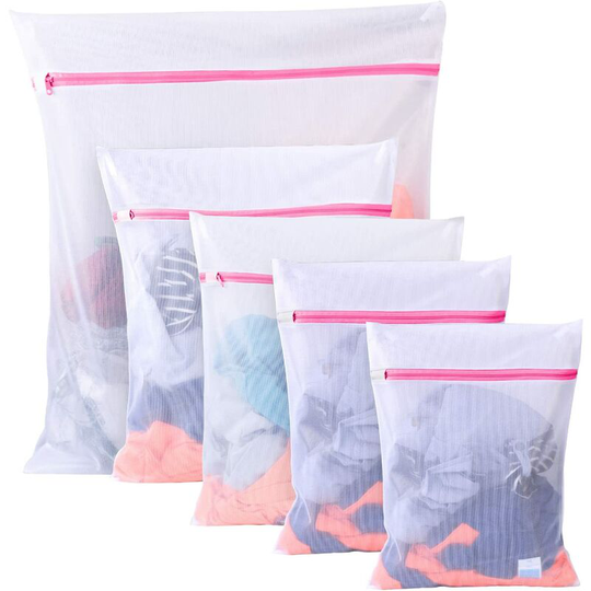 Laundry net, 5 pcs laundry bag, washing machine net, laundry net, mesh laundry bag (1 pc 50*60cm 2 pcs 40*50cm 2 pcs 30*40cm)
