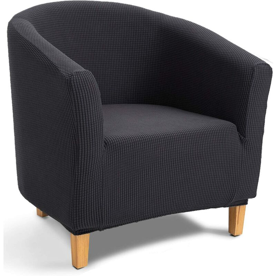 Armchair Cover ,Jacquard Stretch Tub Chair Sofa Slipcover (Bath Chair Cover,Grey)